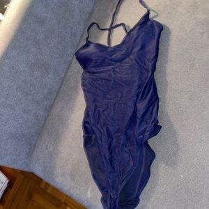 Aerie tie back one piece swim suit size M navy